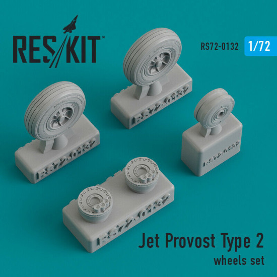 Reskit RS72-0132 - 1/72 - Resin wheels set for Jet Provost Type 2 Resin Detail Reskit RS72-0132 - 1/72 - Resin wheels set for Jet Provost Type 2 Resin Detail