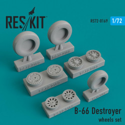 Reskit RS72-0169 - 1/72 - Resin wheels set for B-66 Destroyer Resin Detail