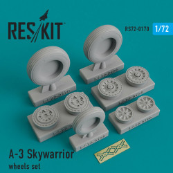 Reskit RS72-0170 - 1/72 - Resin wheels set for A-3 Skywarrior Resin Detail