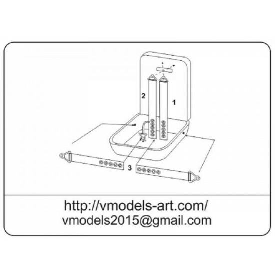 Vmodels 48008 - 1/48 - Photo-etched Seatbelts Soviet Yak Fighters WWII