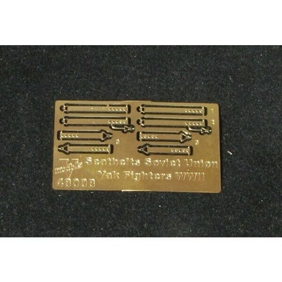 Vmodels 48008 - 1/48 - Photo-etched Seatbelts Soviet Yak Fighters WWII