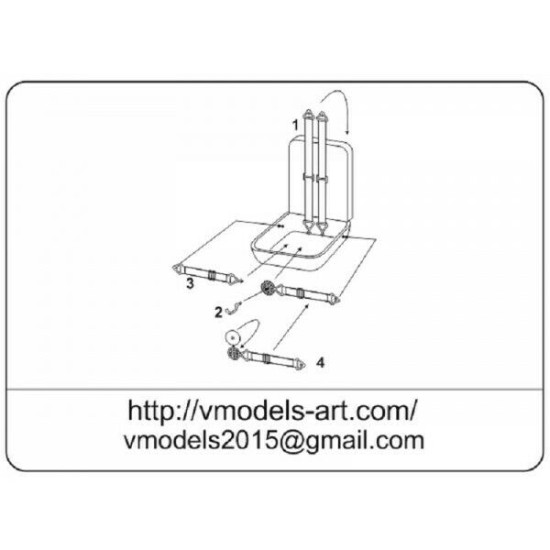 Vmodels 48009 - 1/48 - Photo-etched Seatbelts Soviet La Fighters WWII