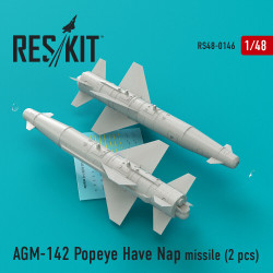 Reskit RS48-0146 - 1/48 AGM-142 Popeye Have Nap missile (2 pcs) Resin Detail kit