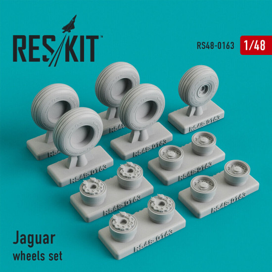 Reskit RS48-0163 - 1/48 Sepecat Jaguar wheels set scale model detail kit