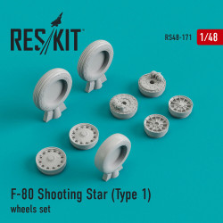 Reskit RS48-0171 - 1/48 F-80 Shooting Star (Type 1) wheels set scale model kit