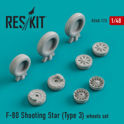 Reskit RS48-0173 - 1/48 F-80 Shooting Star (Type 3) wheels set scale model kit