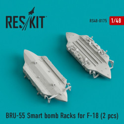 Reskit RS48-0175 - 1/48 BRU-55 Smart bomb Racks for F-18 (2 pcs) scale kit