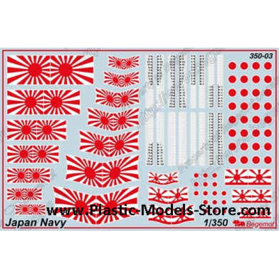 Japan NAVY decals set 1/350 BEGEMOT 350003