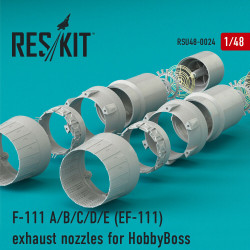 Reskit RSU48-0024 - 1/48 F-111 (A/B/C/D/E) EF-111 exhaust nozzles for HobbyBoss