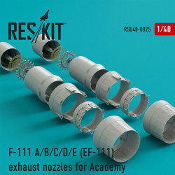 Reskit RSU48-0025 - 1/48 F-111 (A/B/C/D/E) (EF-111) exhaust nozzles for Academy