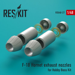 Reskit RSU48-0027 - 1/48 F-18 Hornet exhaust nozzles for Hobby Boss Kit Detail