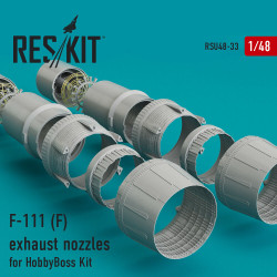 Reskit RSU48-0033 - 1/48 F-111 (F) exhaust nozzles for HobbyBoss model Kit 