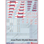 Royal NAVY British decals set 1/350 BEGEMOT 350005