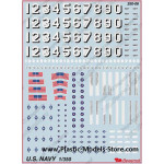 US NAVY decals set 1/350 BEGEMOT 350006