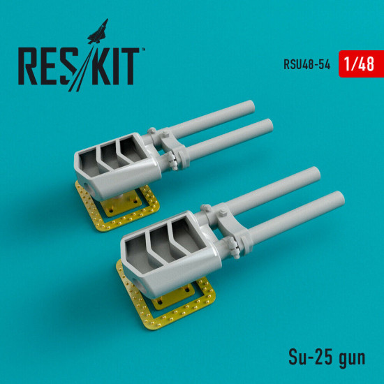 Reskit RSU48-0054 - 1/48 Su-25 gun (2 pcs) scale model Resin Detail kit