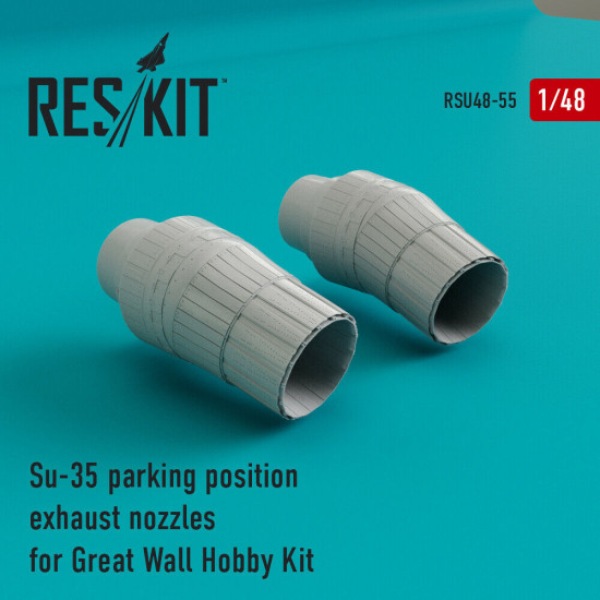 Reskit RSU48-0055 - 1/48 Su-35 parking position exhaust nozzles Great Wall Hobby