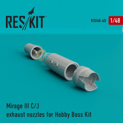 Reskit RSU48-0060 - 1/48 Mirage III C/J exhaust nozzles for Hobby Boss Kit scale