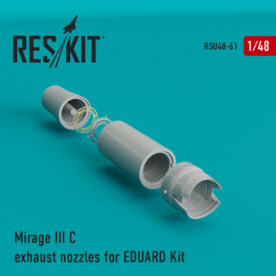 Reskit RSU48-0061 - 1/48 Mirage III C exhaust nozzles for EDUARD Kit scale