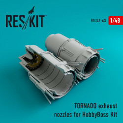 Reskit RSU48-0063 - 1/48 TORNADO exhaust nozzles for HobbyBoss, scale model kit