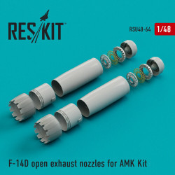 Reskit RSU48-0064 - 1/48 F-14D Tomcat open exhaust nozzles AMK, scale model kit