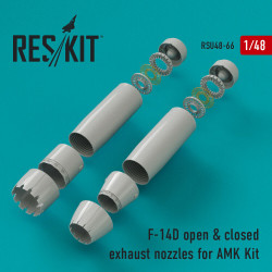 Reskit RSU48-0066 - 1/48 F-14D Tomcat closed & open exhaust nozzles for AMK Kit