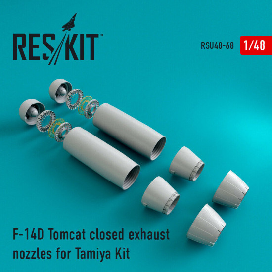 Reskit RSU48-0068 - 1/48 F-14D Tomcat closed exhaust nozzles for Tamiya Kit