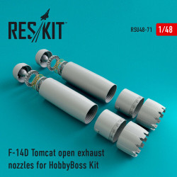 Reskit RSU48-0071 - 1/48 F-14D Tomcat open exhaust nozzles for HobbyBoss Kit