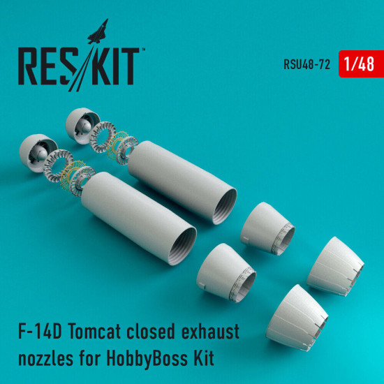 Reskit RSU48-0072 - 1/48 F-14D Tomcat closed exhaust nozzles for HobbyBoss Kit Reskit RSU48-0072 - 1/48 F-14D Tomcat closed exhaust nozzles for HobbyBoss Kit