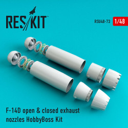 Reskit RSU48-0073 - 1/48 F-14D Tomcat open closed exhaust nozzles for HobbyBoss