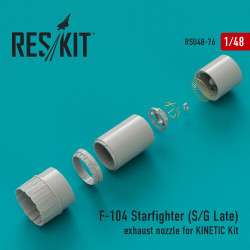 Reskit RSU48-0076 - 1/48 F-104 Starfighter (S/G Late) exhaust nozzle for KINETIC