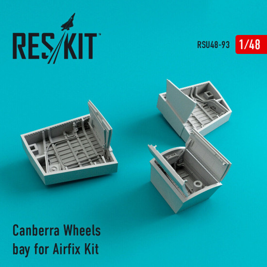 Reskit RSU48-0093 - 1/48 Canberra Wheels bay for Airfix scale Resin Detail kit
