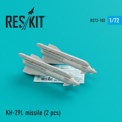 Reskit RS72-0102 - 1/72 Kh-29L (AS-14A 'Kedge) missile (2 pcs) scale Resin kit