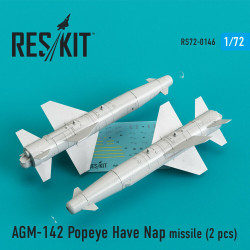 Reskit RS72-0146 - 1/72 AGM-142 Popeye Have Nap missile (2 pcs) scale Resin kit