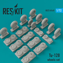 Reskit RS72-0149 - 1/72 Tu-128 wheels set, scale model Resin Detail kit