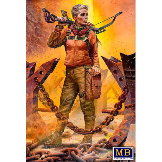 Master Box 35214 - 1/35 - Post-apocalyptic fiction. Desert Battle Series. Skull Clan - Long-distance raid. Kit No.A new leader. Hanna