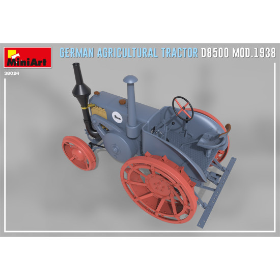 Miniart 38024 - 1/35 - GERMAN AGRICULTURAL TRACTOR D8500 MOD. 1938 year. 97 mm