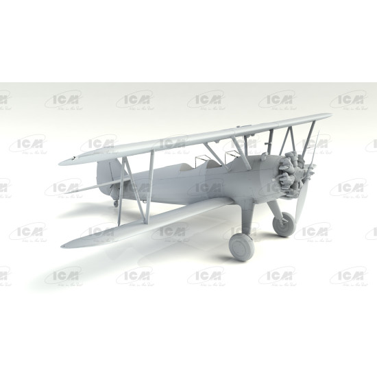 ICM 32051 - 1/32 - Stearman PT-17 with American Cadets. Scale model kit