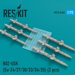 Reskit RS72-0160 - 1/72 BD3-USK Racks (Su-24/27/30/33/34/35) (6 pcs) scale kit