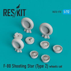 Reskit RS72-0173 - 1/72 F-80 Shooting Star (Type 3) wheels set, scale resin kit