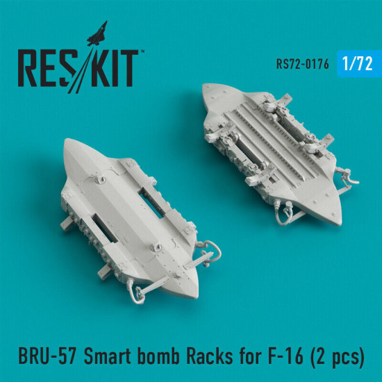Reskit RS72-0176 - 1/72 BRU-57 Smart bomb Racks for F-16 (2 pcs) scale model kit