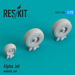 Reskit RS72-0190 - 1/72 Alpha Jet wheels set, scale model Resin Detail kit