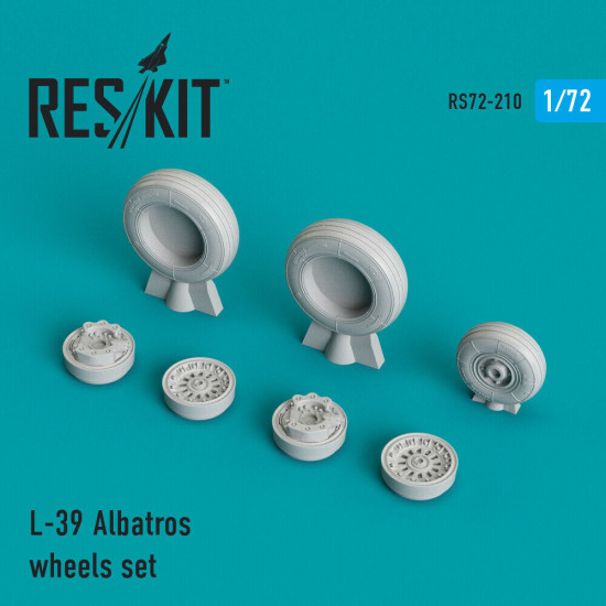 Reskit RS72-0210 - 1/72 L-39 Albatros wheels set scale model Resin Detail kit