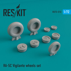 Reskit RS72-0213 - 1/72 RA-5 Vigilante wheels set scale Resin Detail kit