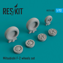 Reskit RS72-0222 - 1/72 Mitsubishi F-2 wheels set, scale model Resin Detail kit