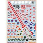 Mikoyan MiG-21 part 1 decals set 1/72 BEGEMOT 72018