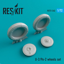 Reskit RS72-0242 - 1/72 U-2/Po-2 wheels set, scale model Resin Detail kit