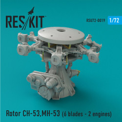 Reskit RSU72-0019 - 1/72 Rotor CH-53, MH-53, HH-53 (6 blades - 2 engines) scale