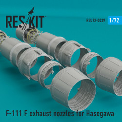 Reskit RSU72-0029 - 1/72 F-111 F exhaust nozzles for Hasegawa kit scale Detail