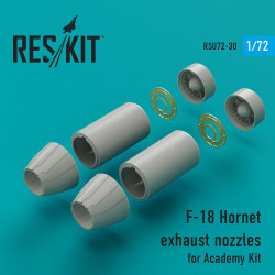 Reskit RSU72-0030 - 1/72 F-18 Hornet exhaust nozzles for Academy kit model scale