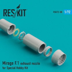 Reskit RSU72-0038 - 1/72 Mirage F.1 exhaust nozzle for Special Hobby Kit model